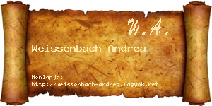 Weissenbach Andrea névjegykártya